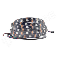 WS2813B-LS-30-IP20-BK / WS2813B RGB vezérelhető LED szalag, 30 LED/m, IP20, fekete PCB