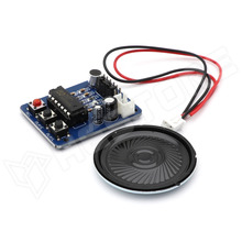ISD1820-RM / ISD1820 alapú hangrögzítő modul mikrofonnal és hangszóróval