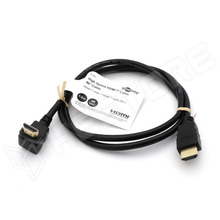 HDMI-61294 / Kábel, HDMI dugó - HDMI 90° dugó, HDMI 2.0, 1m (61294 / Goobay)
