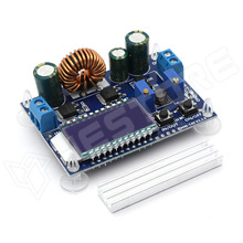 ZK-SJVA-4X / DC-DC konverter modul, step-up, step-down, LCD kijelző, 5.5...30V DC / 0.5...30V DC, 0...4A