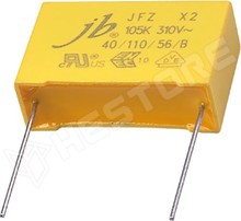 330 nF/310VAC / Fólia kondenzátor, polipropilén (PP), 330nF, 310V AC, 22mm, THT (JFZ0A9334K220000B / Jb Capacitors)