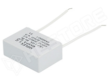 I250V515K-C / Motor kondenzátor, motorokhoz, üzemi, 1.5µF, 400V AC, 41.4x28.5x16mm, vezetékek (I250V515K-C / MIFLEX)