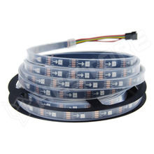 WS2815-LS-30-IP67-BK / WS2815 RGB vezérelhető LED szalag, 30 LED/m, IP67, műanyag burkolat, fekete PCB