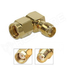 DELOCK-89978 / Adapter, RP-SMA apa - SMA anya, 90°, 10GHz (DELOCK)
