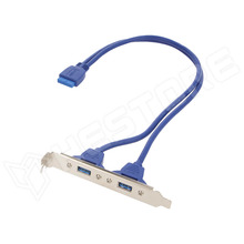 CC-USB3-RECEPTACLE / Dupla USB 3.0 hátlapi kivezetés alaplaphoz (GEMBIRD)