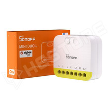 SONOFF-MINI-2GSL-ZB / Duo-L 2-Gang Zigbee Smart Switch (No Neutral) – két áramkörös, csak fázis mini relémodul, Zigbee (MINI-ZB2GS-L / SONOFF)