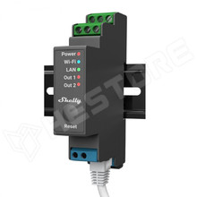 SHELLY-PRO2 / Shelly PRO 2 DIN-sínre szerelhető, 2 áramkörös, WiFi + Ethernet + Bluetooth modul, feszültségmentes kapcsolásra is (FG3800235268025 / SHELLY)