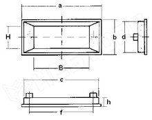 DMH-8 / Kijelző keret (102x19mm)