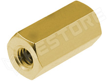 DZ-M3-BB-10 / Réz távtartó, BB típus, M3, 10mm