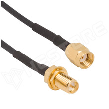 RP-SMA-RP-SMF/50/1 / SMA toldó kábel, RP-SMA apa - RP-SMA anya, 50Ω, 1m (SMA-05-1.0 / ONTECK)