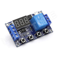 TIM-5R30 / LED kijelzős programozható időzítő modul, 6...30V DC, 5V DC microUSB, optocsatolós vezérlő bemenet: 3...24V DC