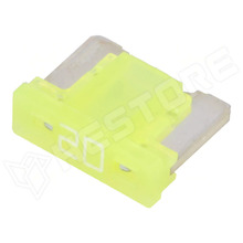 LPMF3220 / Késes biztosíték, alacsony profilú mini, olvadó, 32V DC, 20A
