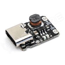 MINICHG5-USBC / Mini Li-ion / Li-po töltő modul, töltő kimenet: 4.2V / 1A, boost kimenet: 5V / 450mA