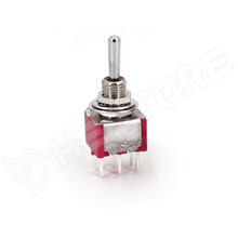 2MD1T1B1M2QES / Kapcsoló, nyelves, 3A/250VAC, 1A/28VDC, ON-OFF-ON, DPDT (Dailywell)