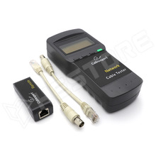 NCT-3 / Digitális hálózati kábel teszter, RJ45, Cat5E, Cat6E, BNC (GEMBIRD)