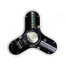 TRI-SPIN / RGB fidget spinner SMD KIT, golyóscsapágy, akril ház