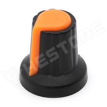 AS-KNOB-O / Forgatógomb, 6mm, narancssárga