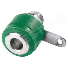 BS312-GN / Banán aljzat, 4mm, panelre, forrasztható, zöld