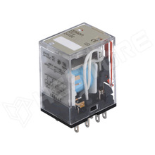 MY4 24VDC (S) / Relay, 4PDT, 24V DC, 5A / 220V AC, 5A / 24V DC (MY4 24VDC (S) / OMRON)
