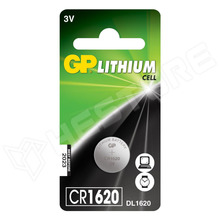 CR1620-GP / Lítium gombelem, CR1620, 3V, 78mAh, Ø16x2mm (GP)