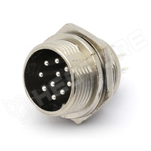 GX16-10P-M / GX ipari csatlakozó, 10pin, apa, aljzat, 16mm