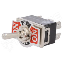 KN3(C)203AP / Kapcsoló, billenő, 3 stabil pozíció, DPDT, ON-OFF-ON, 10A/250V AC, 6.3mm saru