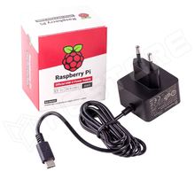SC0217 / Raspberry Pi 4 Model B tápegység, USB-C, 5.1V, 3A, Fekete (SC0217 / RASPBERRY-PI)