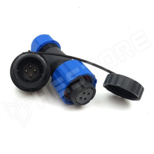 SD13T-4P / SD ipari csatlakozó pár, 4pin, anya dugó, apa aljzat, 13mm, egyenes, IP68