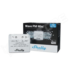 SHELLY-WAVEPM-MINI / Shelly Qubino Wave PM MINI egy áramkörös, fogyasztásmérős okosrelé, Z-Wave protokoll kompatibilis (FG3800235269152 / SHELLY)
