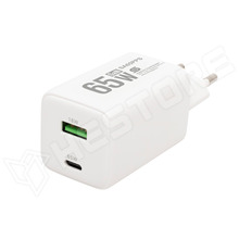 SA65PPS / Hálózati gyors töltő, 65Watt, USB-A, USB-C, QC, PD, PPS gyorstöltés, GaN technológia (SA65PPS / SOMOGYI)