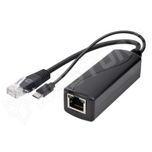 POE-SPL-MICRO / Aktív Power Over Ethernet adapter, 48V-5V, 10/100Mbps, micro USB