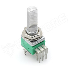 P0925N-FC20AR100K / Potenciométer, 100kΩ, ±20%, 6mm, sztereo, audio, axiális (TT ELECTRONICS)