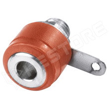 BS312-RD / Banán aljzat, 4mm, panelre, forrasztható, piros
