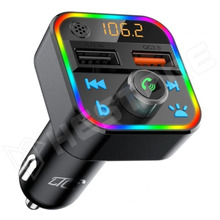 LTC-TR226 / FM transzmitter, USB-A x2, 5V / 2.4A, QC3.0, SD kártya foglalat, bluetooth (LTC)