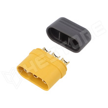 MR60-M / DC tápcsatlakozó, MR60, apa, vezetékre forrasztható, 500V DC, 30A (MR60-M / AMASS)