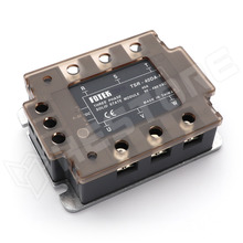 TSR-40DA-H / Szilárdtest relé (SSR), 3-fázisú, 40A, 4...32V DC, 90...480V AC, nullátmenetnél kapcsol, csavarható (TSR-40DA-H / FOTEK)
