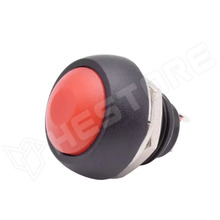PBS-33B-RD / Nyomógomb, nyomó, OFF-(ON), SPST-NO, panelre, Ø12mm, 3A / 250V AC