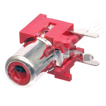 RCAS-32R / RCA aljzat 90°, piros (T&T Connection System Co.,Ltd.)