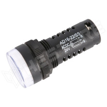 AD16-22SS-ACDC24 / Ellenőrző lámpa, lapos, kiálló, 24V AC/DC, 22mm, zöld, piros
