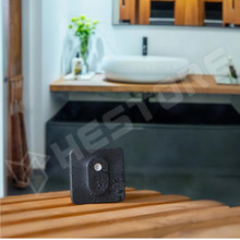 SHELLY-WDB-BLUHTB / Shelly Wall Display - villanykapcsoló, vezérlőpanel, Wi-Fi+Bluetooth, fekete + Shely BLU H&T hőmérő és pára érzékelő (FG3800235264904 / SHELLY)