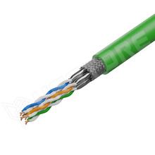 ETH-TOR-2170483 / Vezeték, S/FTP, ETHERLINE® TORSION, 4x2x24AWG, Cat.6A, sodrat, Cu, PUR, zöld (2170483 / LAPP)