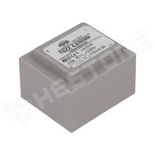 1x15V 4,5VA 230V / PCB transzformátor, kiöntött, EI38, 4.5VA, 230V AC, 15V, 0.3A (TSZZ4.5/009M / INDEL)