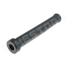 HV2107-PVC-BK-T1 / Törésgátló, Ø11.5mm, lyuk: Ø8mm, PVC, L: 85mm, fekete (632-01070 / HELLERMANNTYTON)