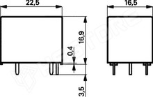 T7N-12 / Relé 12V SPDT 250VAC 5A