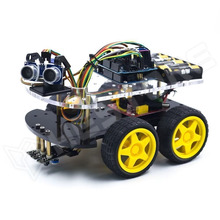E5-4WD-ROBOTCAR / Többfunkciós 4WD robotautó építőkészlet