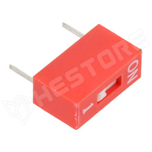 DSR01RGT / Kapcsoló, DIP-SWITCH, Szekciók száma, 1, OFF-ON, 25mA, 24V DC (DSR01RGT / ONPOW)