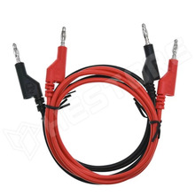 GT-L01 / Mérőkábel szett, banándugó 4mm, kétoldalas, 1m, fekete, piros (HADEX)