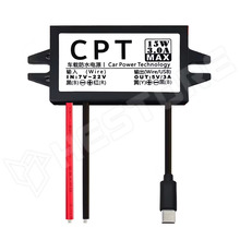 CPT12-5V-USB-C-M / DC-DC step down modul, 7...22V DC to 5V DC, 3A, 15W, vízálló, kimenet: USB-C dugó