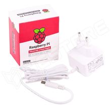 SC0213 / Raspberry Pi 4 Model B tápegység, USB-C, 5.1V, 3A, Fehér (RASPBERRY-PI)
