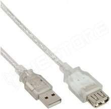 USB AF-AM/0,3 WC / Kábel, USB toldó, 0,3m (68623 / Goobay)